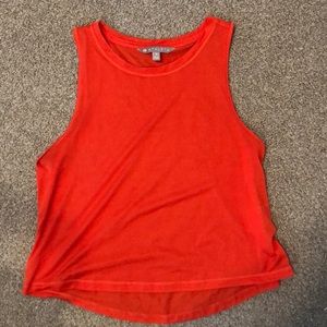 Athleta Red Orange Light Weight Tank Top